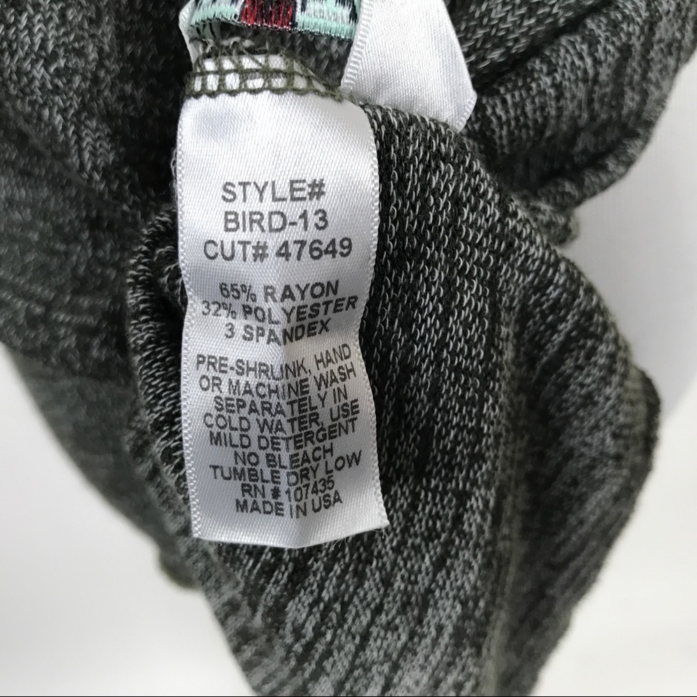 Hard Tail Stretch Top Lg Green White Split Back - Picture 7 of 8